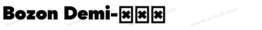 Bozon Demi字体转换